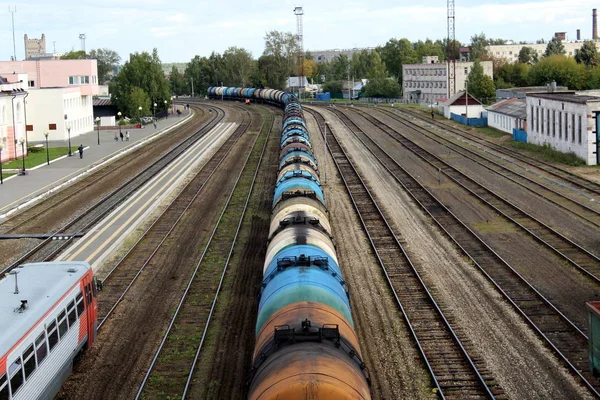 Gare Par Une Chaude Journée Été — Photo