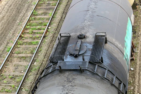 Réservoir Fret Tient Gare Été — Photo