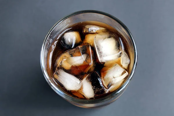 Glass Cup Ice Cola — Stock Photo, Image