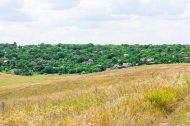 Geniş tarlaları ve yeşil ormanları olan güzel bir kırsal bölge.