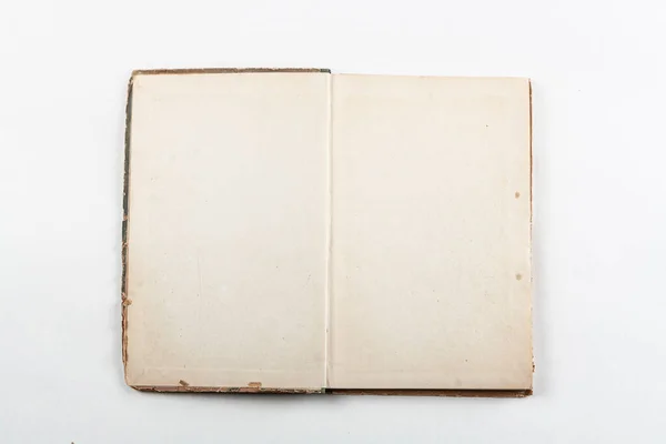 Libro Vintage Molto Antico Con Pagine Gialle Sfondo Chiaro — Foto Stock