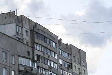 Koyu bulutlu gökyüzü, yakın çekim, büyük bulutlar, yağmurlu hava