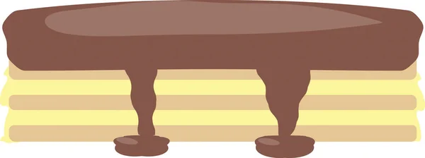 Boston Cream Pie Illustration — Stock Photo, Image