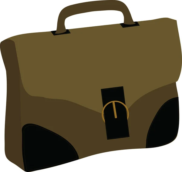 Illustratie Van Soft Briefcase Office Student Bag — Stockfoto