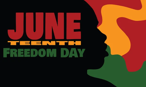 Illustration Celebrating America Juneteenth Day Stock Picture
