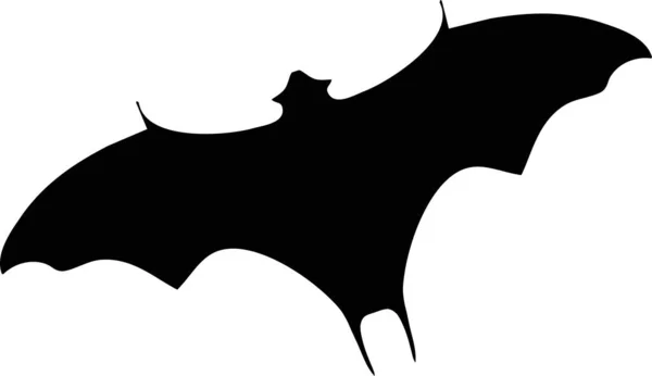 Bat Silhouette Black White — Stock Photo, Image