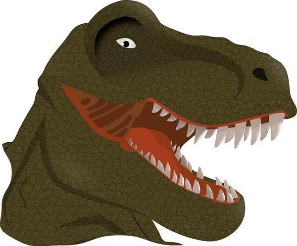 Tyranosaurus Rex Head Illustration Vector — Stock fotografie