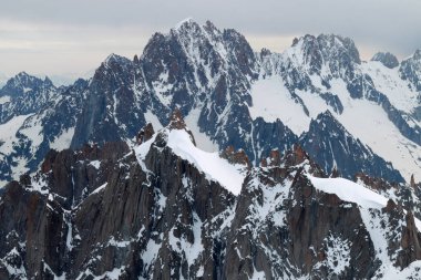 Aiguille du Midi 'den görüntü 