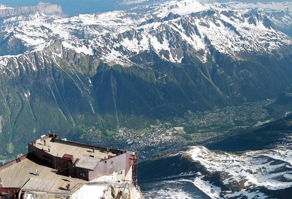 Vista Dall Aiguille Midi — Foto Stock