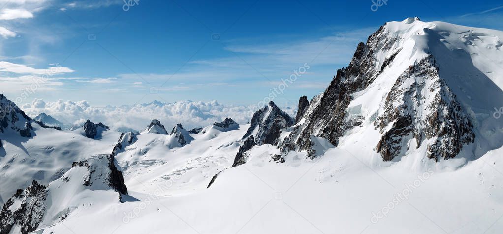 View from Aiguille du Midi 