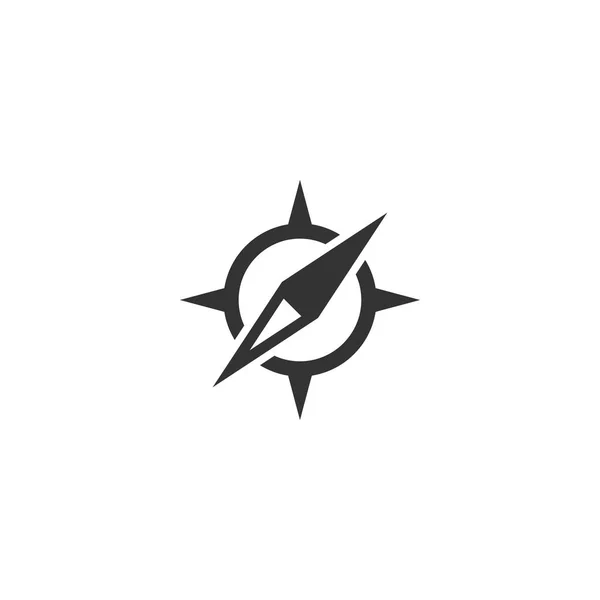 Illustration Kompass Logo Ikon Design Element Vektor — Stock vektor