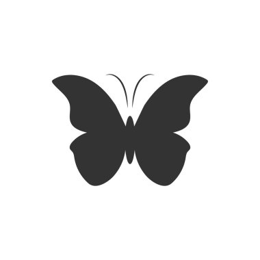 Kelebek logo ve simge tasarım şablonu vektör çizimi
