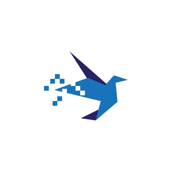 Ilustração Logotipo Pássaro Ícone Gráfico Modelo Vetor — Vetor de Stock