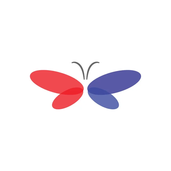 Иллюстрация Логотипа Бабочки Вектора Шаблона Иконки — стоковый вектор
