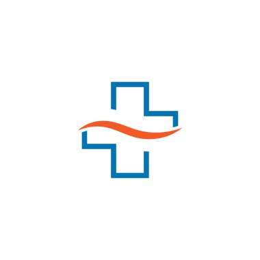 Dalgalı çizgiler vektör ile çapraz temiz basit sağlık