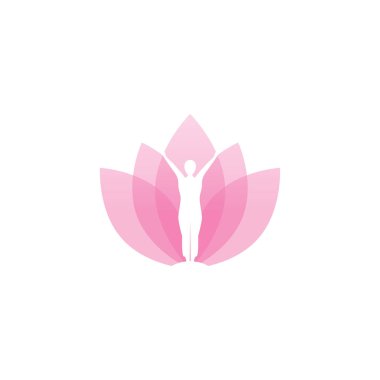 Spa estetik kız logo tasarım şablonu vektör