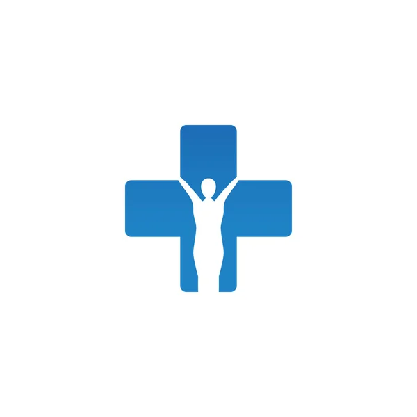 Abstract Healthcare Cross Logo Design Concept Vector — Stock Vector