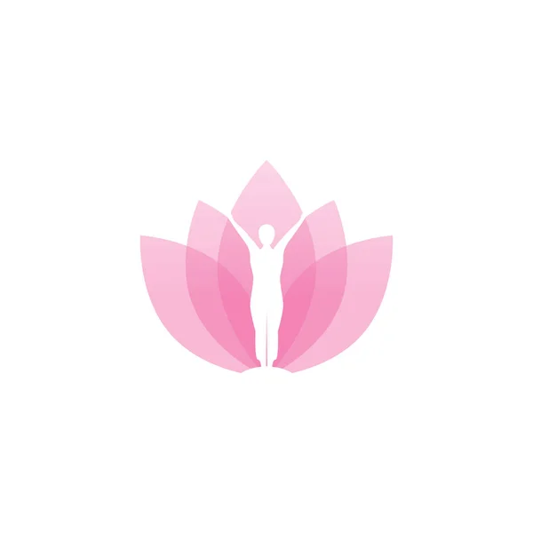 Modèle Conception Logo Fille Esthétique Spa Vecteur — Image vectorielle