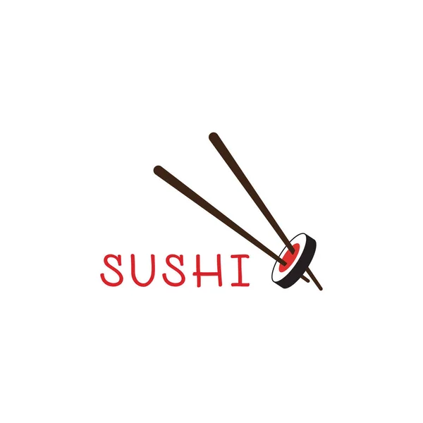 Illusztráció Sushi Logó Ikon Sablon Design — Stock Vector