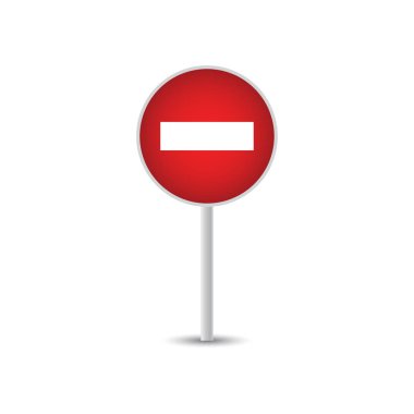 Trafik işareti grafik şablonu vektör çizimi