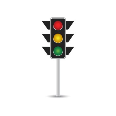 Trafik işareti grafik şablonu vektör çizimi