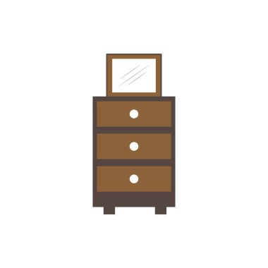 Ev mobilya iç tasarım logo şablonu vektör