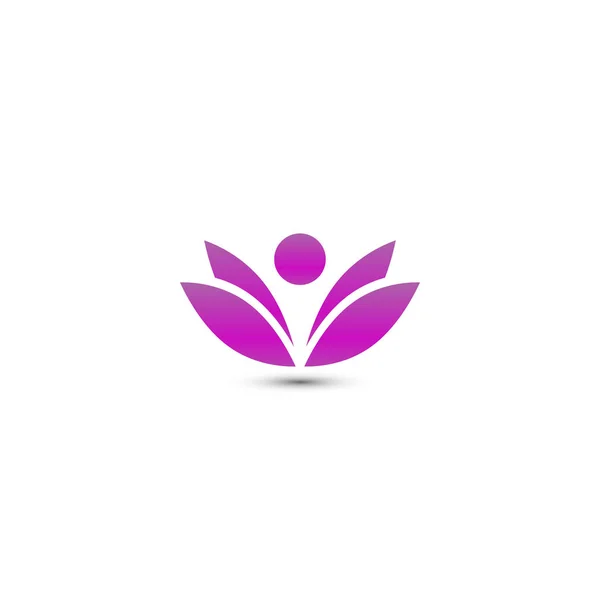 Illustratie Van Wellness Mensen Logo Ontwerp Sjabloon Vector — Stockvector