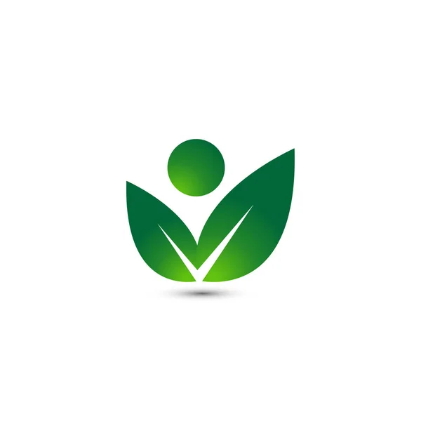 Ilustración Bienestar Personas Logotipo Diseño Plantilla Vector — Archivo Imágenes Vectoriales