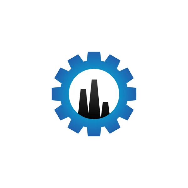 Вектор Ілюзії Промислового Логотипу Графічного Шаблону — стоковий вектор