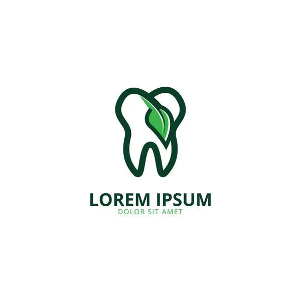 Illustration of tooth logo design template vector