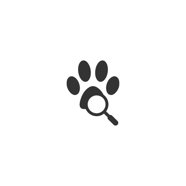 Illustrazione Pet Locator Logo Modello Vettoriale — Vettoriale Stock