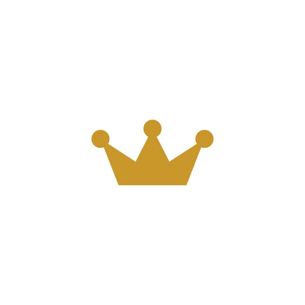 Ilustração Elemento Ícone Logotipo Coroa Ouro — Vetor de Stock