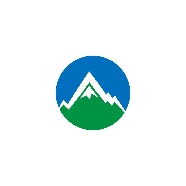 Mountain Natur Logo Design Mall Vektorelement — Stock vektor