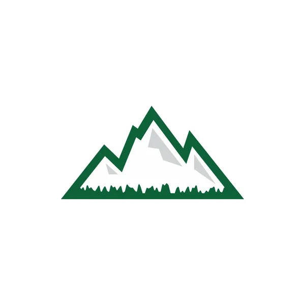 Mountain Natur Logo Design Mall Vektorelement — Stock vektor