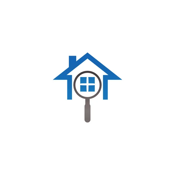 Imobiliário Casa Localizador Logotipo Modelo Vetor —  Vetores de Stock