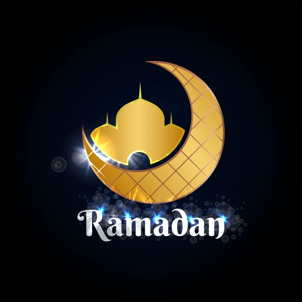 Ramadan Kareem Illustration Graphic Design Template Vector — Stock Vector