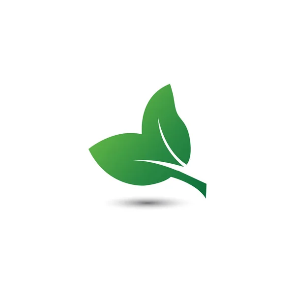Abstrakt Löv Logo Ikon Mall Vektorelement — Stock vektor