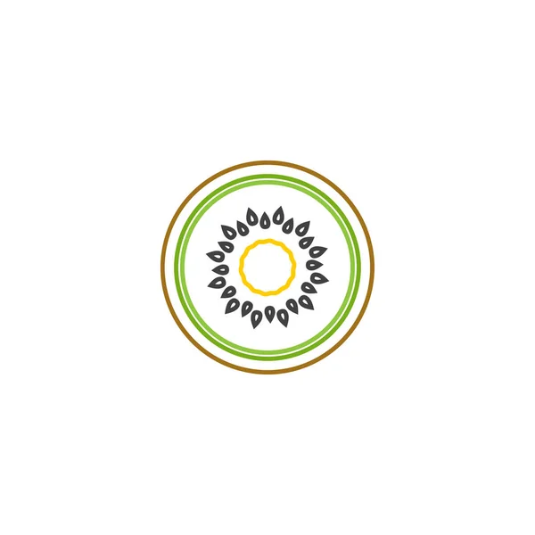 Контур Иконки Логотипа Фруктов Дизайн Шаблона Вектора Eps10 — стоковый вектор
