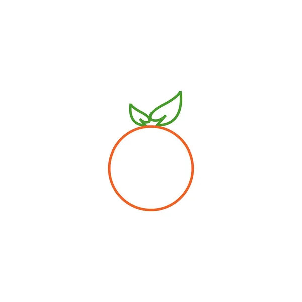 Περίγραμμα Φρούτα Λογότυπο Εικονίδιο Σχεδιασμός Πρότυπο Διάνυσμα Eps10 — Διανυσματικό Αρχείο