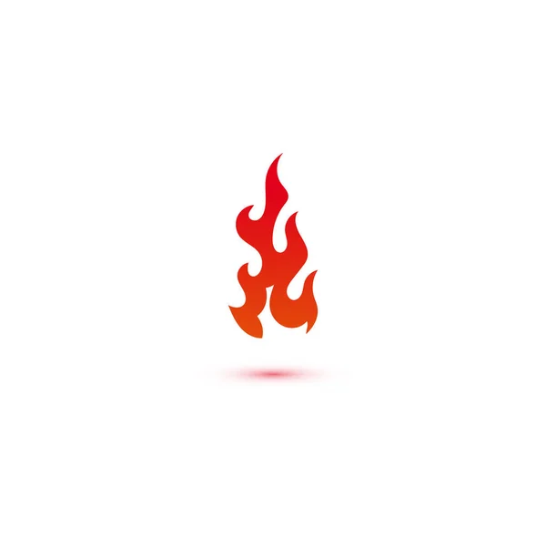 Vettore Grafico Modello Logo Fuoco Fiamme — Vettoriale Stock