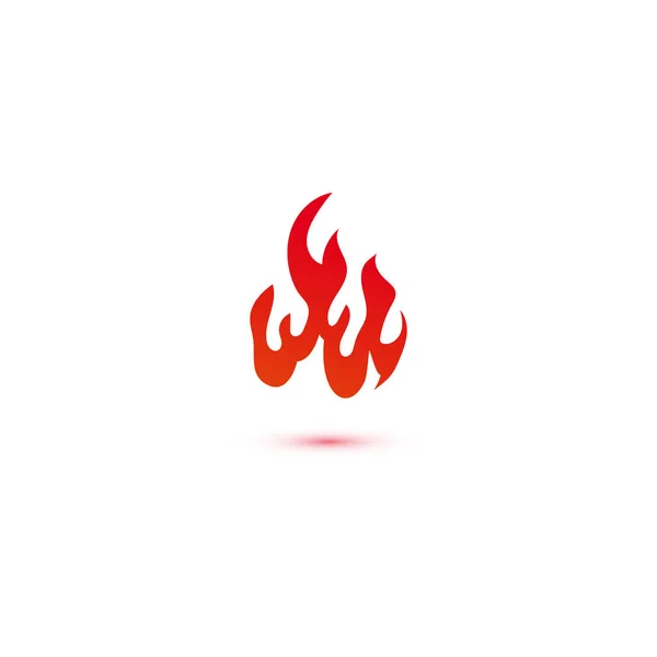 Vettore Grafico Modello Logo Fuoco Fiamme — Vettoriale Stock