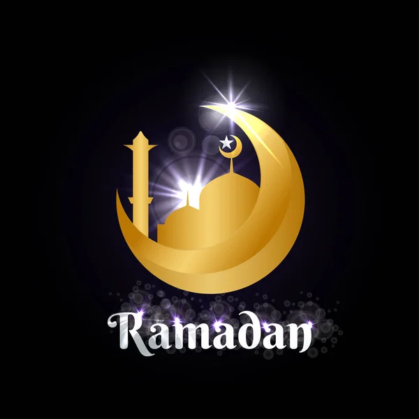 Ramadan Kareem Illustration Graphic Design Template Vector — Stock Vector