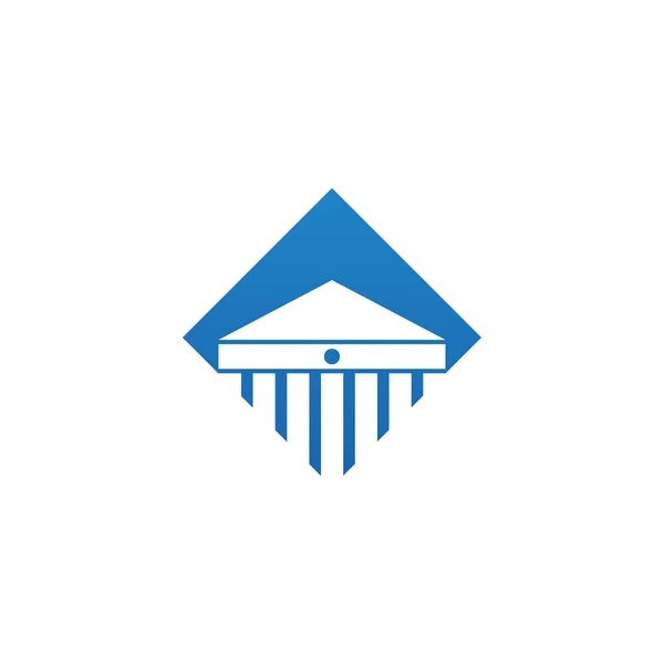 Advokát Logo Ikonu Šablony Prvek Vektoru — Stockový vektor