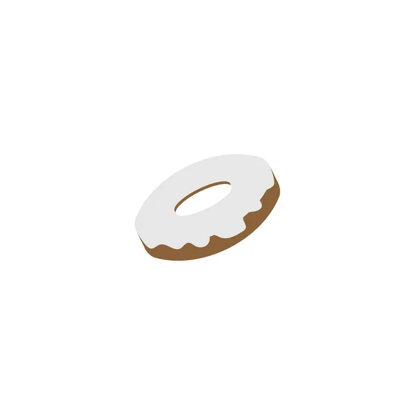 Delicioso Donut Design Modelo Vetor Elemento Design —  Vetores de Stock