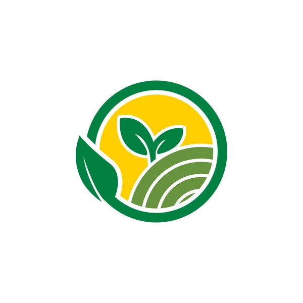 Шаблон Концепции Дизайна Логотипа Чистого Сельского Хозяйства — стоковый вектор