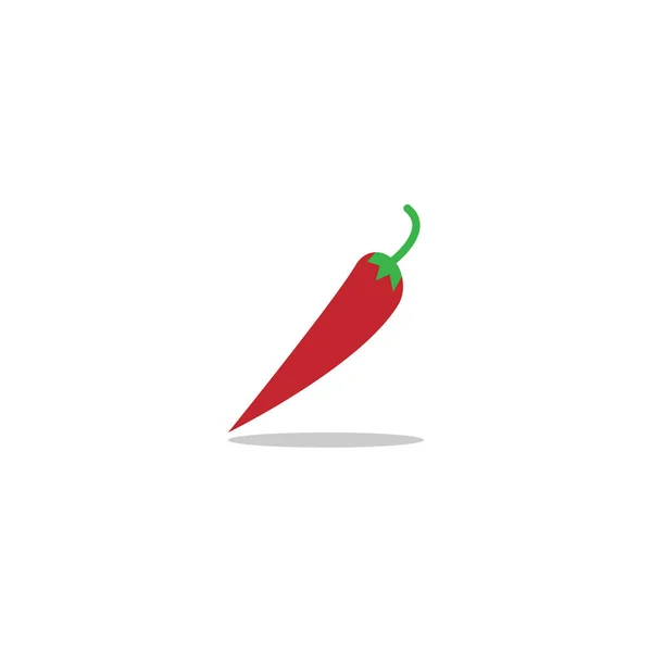 Ilustración Plantilla Logotipo Chile Rojo Picante — Vector de stock