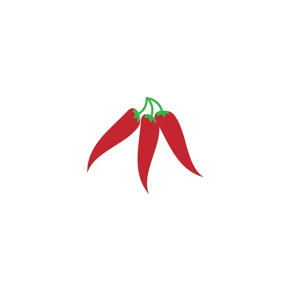 Ilustração Modelo Logotipo Vermelho Pimenta Quente —  Vetores de Stock