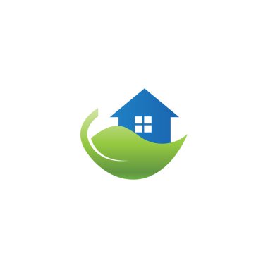 Emlak evi logo tasarım şablonu vektör