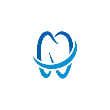 Diş logo simge şablon tasarımı çizimi