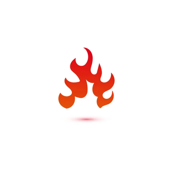 Feuer Und Flammen Logo Grafischer Vorlagenvektor — Stockvektor